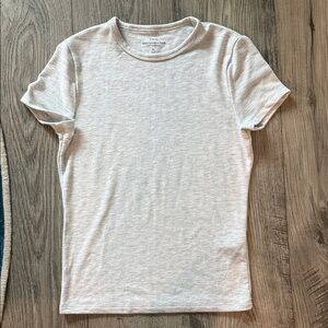 Abercrombie & Fitch Light Gray Baby Tee